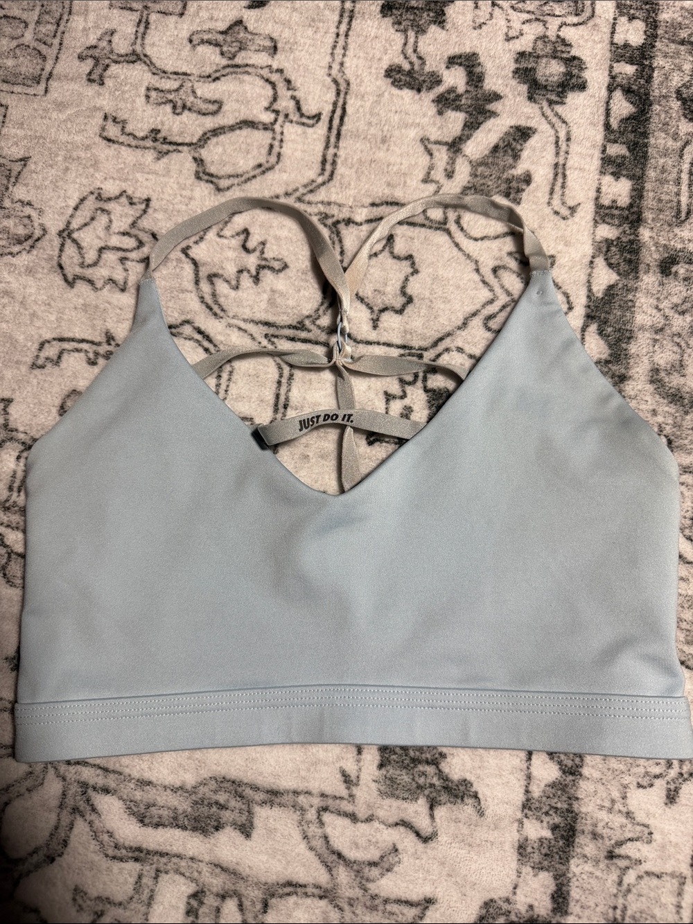 Nike Pale Blue Strappy Sports Bra